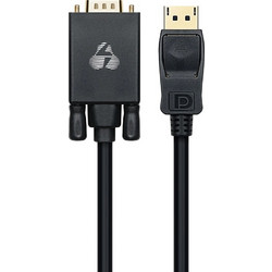 Powertech Καλώδιο DisplayPort to VGA Male 1.8m Black CAB-DP056