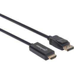 Manhattan Καλώδιο DisplayPort to HDMI Male 1.8m Black 152679