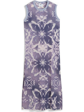 Puma Dare to Mesh Column Midi Καλοκαιρινό Αθλητικό Φόρεμα Λιλά 629832-47