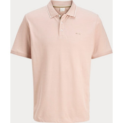 Jack & Jones Ανδρική Μπλούζα Polo Κοντομάνικη Σομόν 12286341