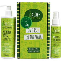 Aloe+ Colors Love Is In The Hair Σετ Περιποίησης Μαλλιών Spray 100ml + Σαμπουάν 250ml + Scrunchie