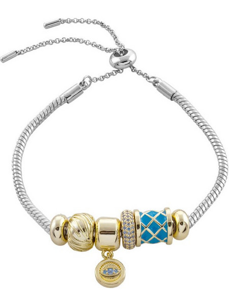 Loisir Harlequin Γυναικείο Βραχιόλι Χειροπέδα Ασημί 02L15-01872