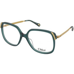 Chloe CH0287O 005 Γυναικείος Σκελετός Γυαλιών Οράσεως Κοκάλινος Μεταλλικός Χρυσός Πράσινος