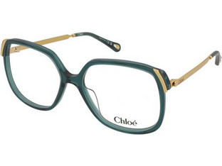 Chloe CH0287O 005 Γυναικείος Σκελετός Γυαλιών Οράσεως Κοκάλινος Μεταλλικός Χρυσός Πράσινος