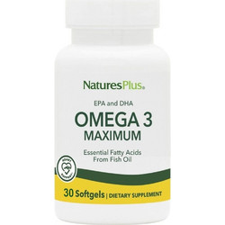 Nature's Plus Omega 3 Maximum Ιχθυέλαιο 30 Μαλακές Κάψουλες