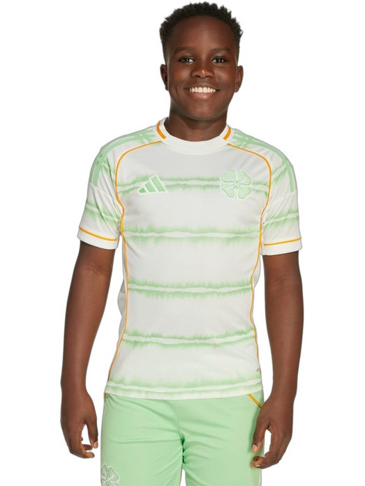 Adidas Celtic Παιδικό T-Shirt Κοντομάνικο Λευκό Lime JN4957