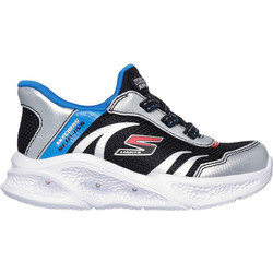 Skechers Παιδικά Sneakers με Φωτάκια Ασημί Γαλάζια 403848N-SLBK