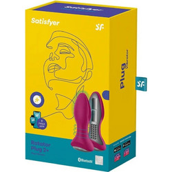 Satisfyer Rotator Plug 2+ Πρωκτική Σφήνα Ασύρματη με Δόνηση 12.8cm Ροζ D-231884
