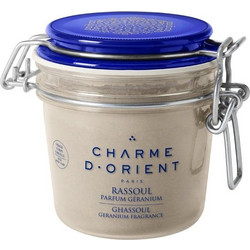 Charme D'Orient Ghassoul Geranium Κρεμώδης Μάσκα Ντεκολτέ Προσώπου για Καθαρισμό με Άργιλο 250gr