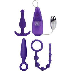 CalExotics Her Anal Kit Σετ Πρωκτικές Σφήνες με Δόνηση Μωβ 4τμχ D-223933