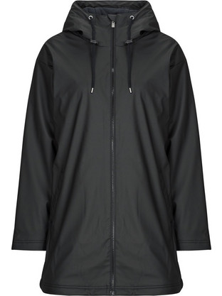 Roxy Rain Road Γυναικείο Μπουφάν Χειμωνιάτικο Softshell Μακρύ Αδιάβροχο Μαύρο ERJJK03671-KVJ0
