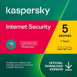 Kaspersky Internet Security 2025 για 5 Συσκευές και 1 Έτος Χρήσης (Ηλεκτρονική Άδεια)