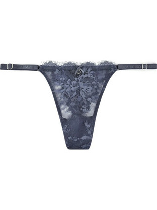 Emporio Armani Γυναικείο Sexy String με Δαντέλα Μπλε EW000396AF15359-UB068