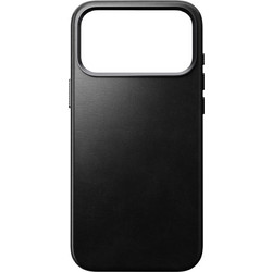 Nomad Traditional Leather Back Cover Horween Black (iPhone 17 Pro Max)