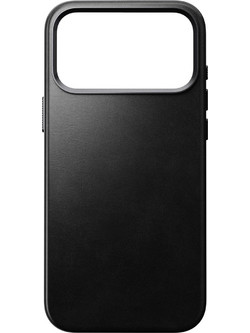 Nomad Traditional Leather Back Cover Horween Black (iPhone 17 Pro Max)