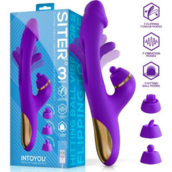 IntoYou Siter 2.0 Flapping Tongue with Hitting Ball Vibrator Δονητής Rabbit Μωβ