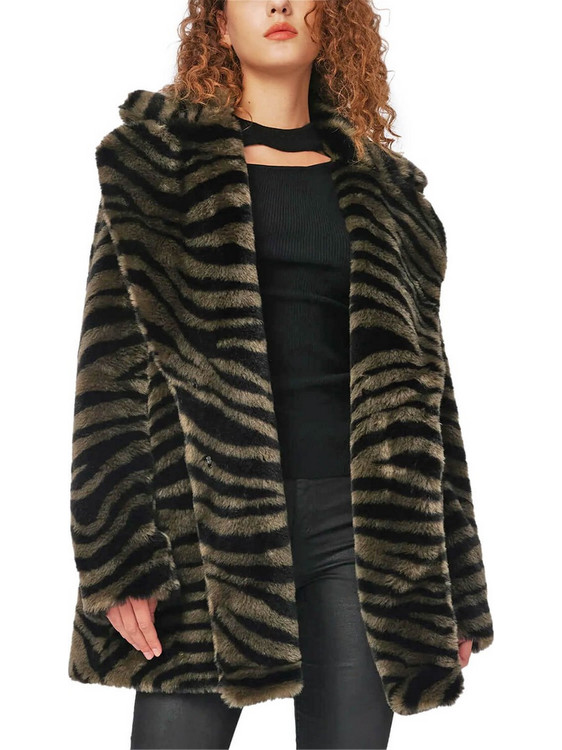 Diane Von Furstenberg Tanesha Γυναικεία Γούνα Χακί DVFNF3S003ZBOLV-C7638
