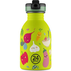 24Bottles Veggie Friends Παιδικό Παγούρι Θερμός Ανοξείδωτο BPA Free Lime 250ml