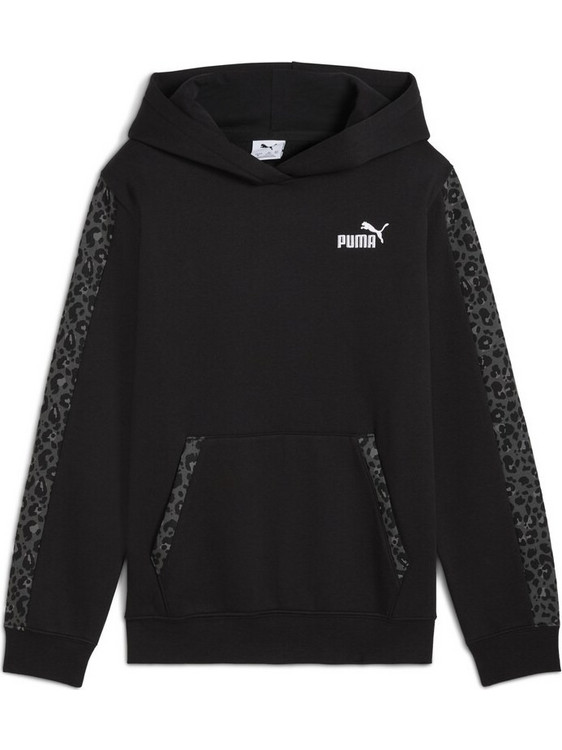 Puma Παιδικό Φούτερ με Κουκούλα Μαύρο 688758-01