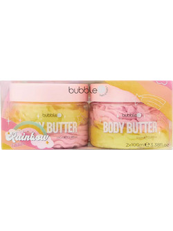 Bubble T Rainbow Ενυδατικό Butter Σώματος 2x100ml