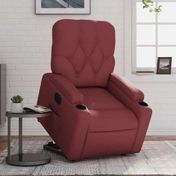 vidaXL Πολυθρόνα Relax Ανακλινόμενη Δερματίνη Μπορντό 3204790