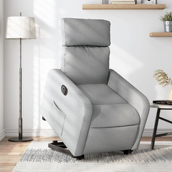 vidaXL Πολυθρόνα Relax με Υποπόδιο Ανακλινόμενη Γκρι 3206717