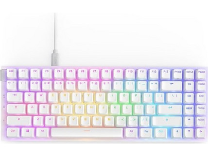 NZXT Function 2 MiniTKL Μηχανικό Gaming Πληκτρολόγιο TenKeyLess με NZXT Swift Optical Διακόπτες RGB White