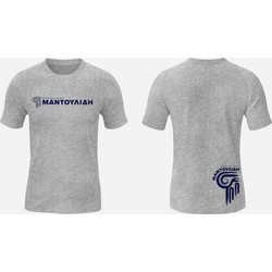 Action Μαντουλίδης Παιδικό T-Shirt Κοντομάνικο Γκρι M46061-27