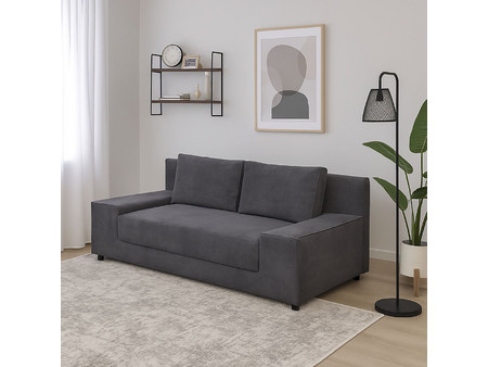 Alphab2b Favorite Τριθέσιος Καναπές Κρεβάτι Ανθρακί 200x81x71cm GR-FAV-M14