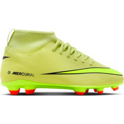 Nike Jr. Mercurial Superfly 10 Club FG/MG FQ8318-300 Παιδικά Ποδοσφαιρικά Παπούτσια με Τάπες και Καλτσάκι Lime