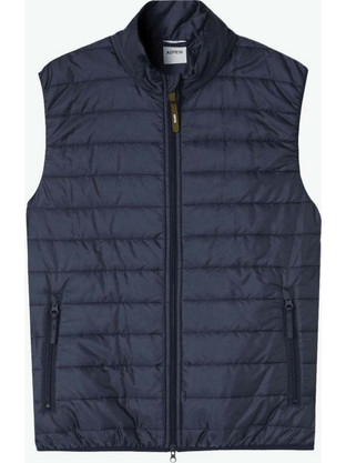 Aspesi Αμάνικο Ανδρικό Μπουφάν Puffer Navy Μπλε 30504