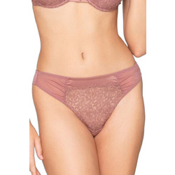 Luna Mystique Γυναικείο Sexy String με Δαντέλα Ροζ 25800