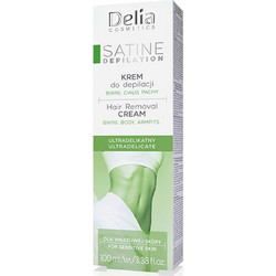 Delia Satine Αποτριχωτική Κρέμα Σώματος & Ευαίσθητης Περιοχής 100ml