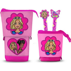 Karactermania Barbie Flower Κασετίνα Γεμάτη Φούξια 08791