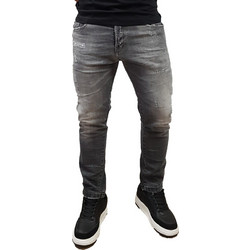 Cover New Dade Ανδρικό Τζιν Παντελόνι Ελαστικό Slim Εφαρμογή Ανθρακί K6344-31