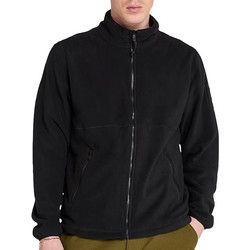 Timberland Ανδρική Ζακέτα Fleece με Φερμουάρ Μαύρη TB0A6HM30011
