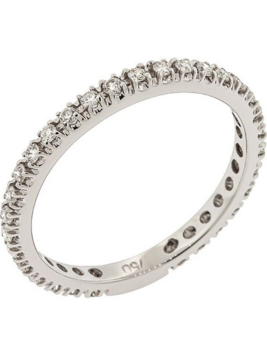 Million Diamonds Γυναικείο Δαχτυλίδι Σειρέ Ολόβερο από Λευκόχρυσο 18K με Διαμάντι RL22968