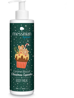 Messinian Spa Caramel Biscuit Christmas Cupcake Ενυδατική Lotion Σώματος 250ml