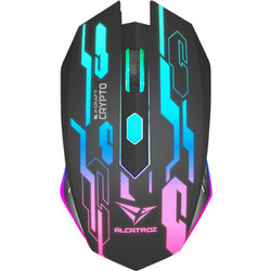 Alcatroz X-Craft Crypto Ενσύρματο Gaming Ποντίκι RGB 2400 DPI Black