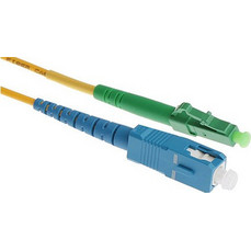 Masterlan LC/APC-SC/UPC Καλώδιο Οπτικής Ίνας 2m Yellow LCAPC-SCUPC