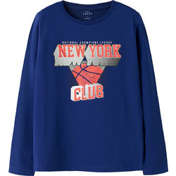 Name It New York Παιδικό T-Shirt Μακρυμάνικο Royal Blue 13224969