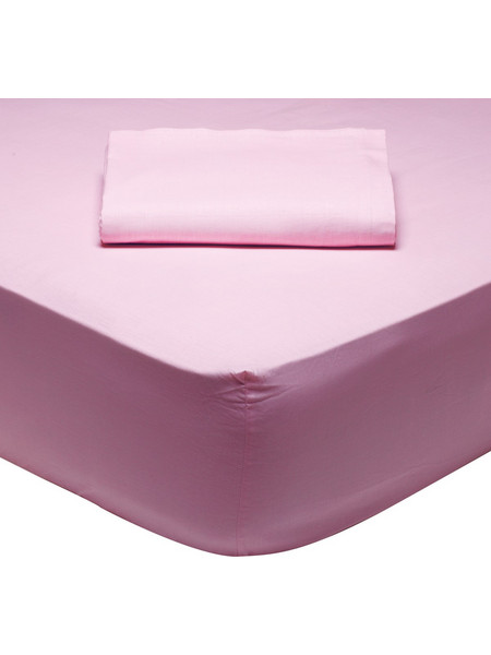 Das Home Σεντόνι King Size Βαμβακερό με Λάστιχο 180x200+35 Best 1012 Pink