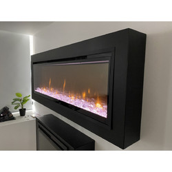 Dimplex Ignite XL Metal Frame Ηλεκτρικό Τζάκι Τοίχου 1800W Μ205xΥ56xΒ15cm