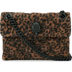 Kurt Geiger Mini Kensington Γυναικείο Τσαντάκι Χιαστί Σουέτ Καφέ με Αλυσίδα 501733928939-BROWNOTH