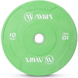 Amila Color Δίσκος Ολυμπιακού Τύπου Bumper 10kg Φ50mm 84847