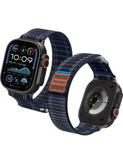 Spigen WBF0 Λουράκι Υφασμάτινο Navy (Apple Watch 44 / 45 / 46 / 49mm)