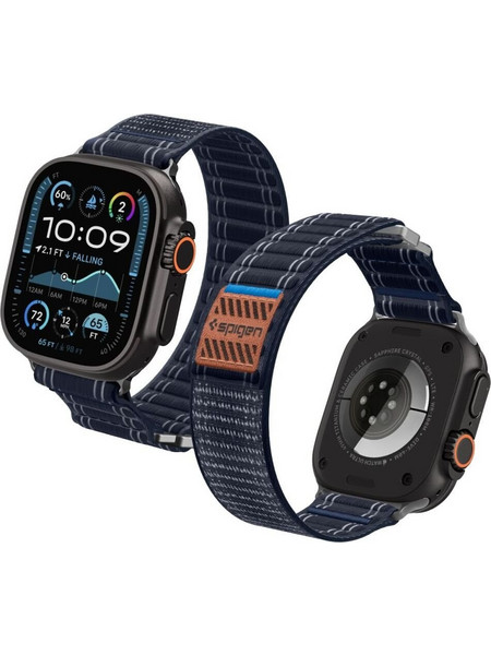Spigen WBF0 Λουράκι Υφασμάτινο Navy (Apple Watch 44 / 45 / 46 / 49mm)