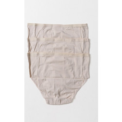 Mei Βαμβακερά Γυναικεία Slip Μπεζ 3Pack 302030