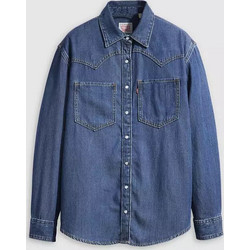 Levi's Teodora Μακρυμάνικο Γυναικείο Πουκάμισο Τζιν Φλοράλ Navy Μπλε A7244-0007