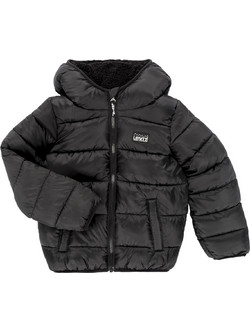 Levi's Παιδικό Μπουφάν Χειμωνιάτικο Puffer Αντιανεμικό Μαύρο 8EN628-023